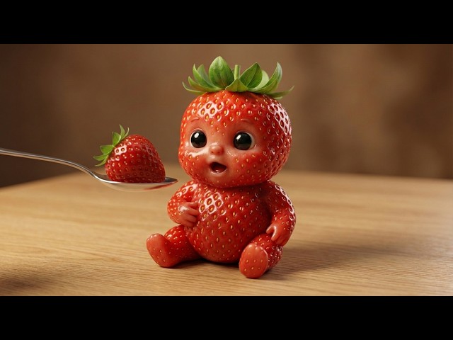 Cute Fruit Babies Eating Real Fruit 🍓🍍 | Oddly Satisfying AI ASMR | PART 3