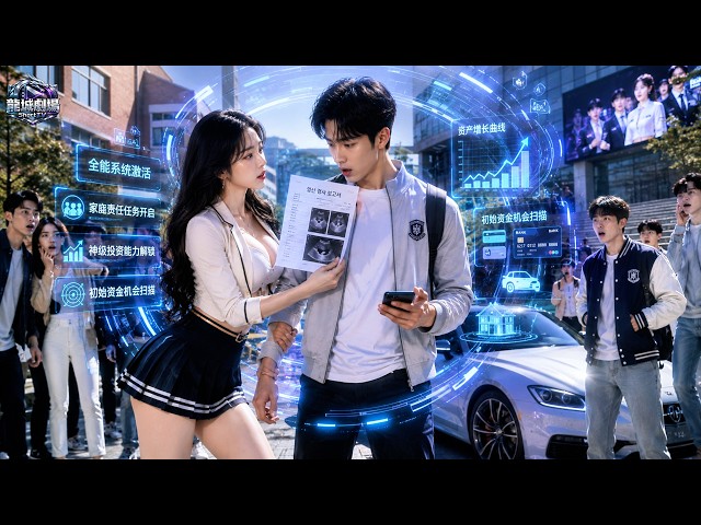 校花挺著孕肚找上門，開口第一句就是「你得對我負責」！原本一窮二白的他瞬間傻眼，誰知孩子剛確認就激活超級全能系統，100萬本金一路翻到十億，最後連校花父母都被他的實力徹底征服！