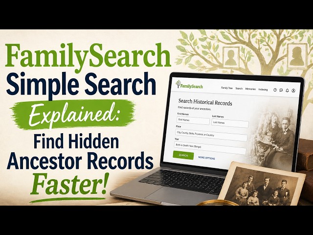 FamilySearch Simple Search Explained: Find Hidden Ancestor Records Faster!