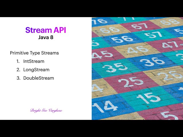 Java Stream API - Primitive Types