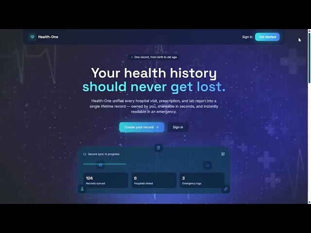 Health One Demo
