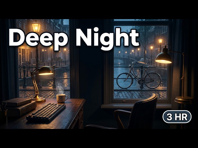 Late Night Flow State | 3 Hour Coding Beats & Rain Sounds #318 🌧️