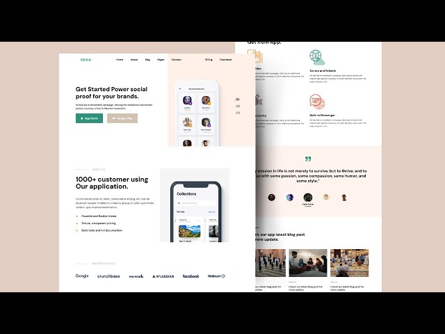 Responsive Website Design Using HTML CSS Bootstrap And JavaScript | HTML CSS Website Design