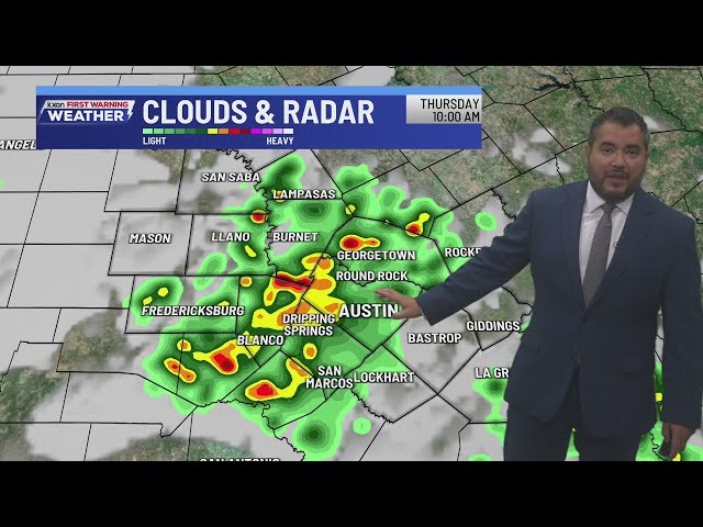 Clouds roll in as rain chances increase this week | KXAN weather update 8/26/26
