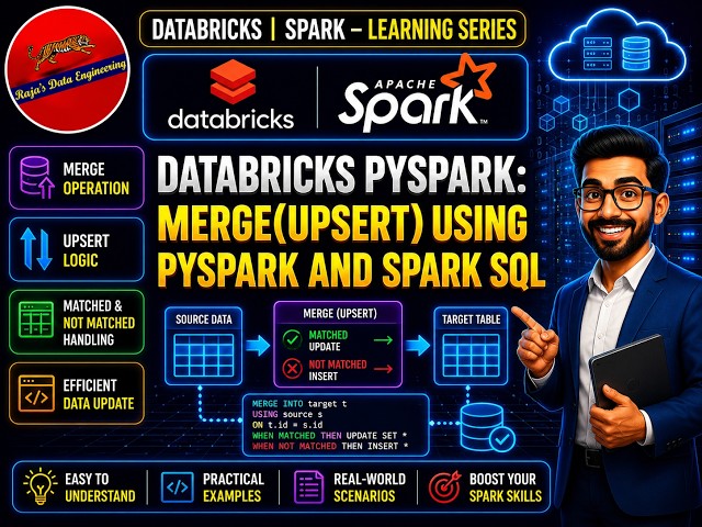 59. Databricks Pyspark:Slowly Changing Dimension|SCD Type1| Merge using Pyspark and Spark SQL