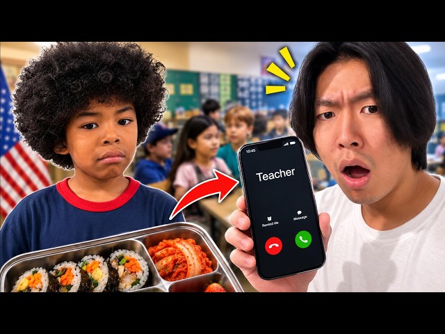 His Teacher Reacted to This Korean Lunch... (SHOCKING)
