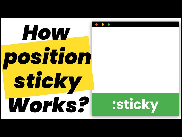 ✅ Position Sticky Explained [ Short Version With Animation ]