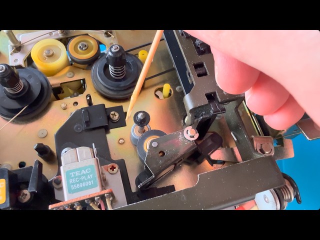 TEAC C-3 Tape Deck Repair, Part 4: Belts, Tires, Oil and Grease - continued!