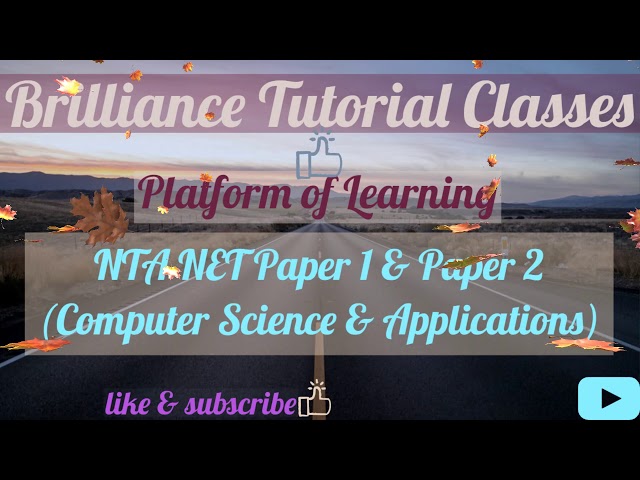 NTA NET 2018 Paper 1 & Paper 2 (Computer Science & Applications)