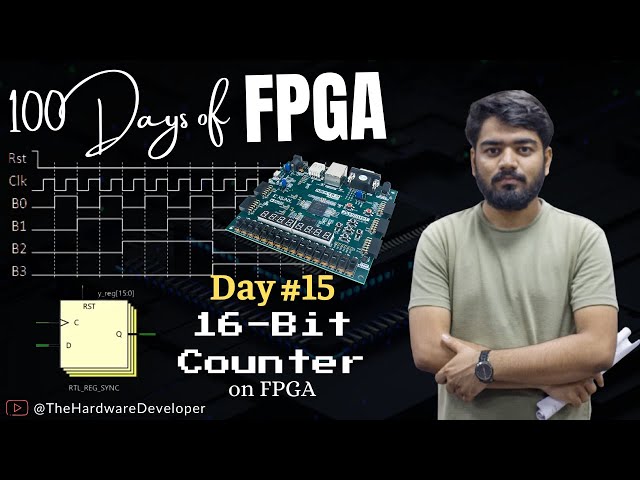 Binary Counter on FPGA | 100 Days of FPGA