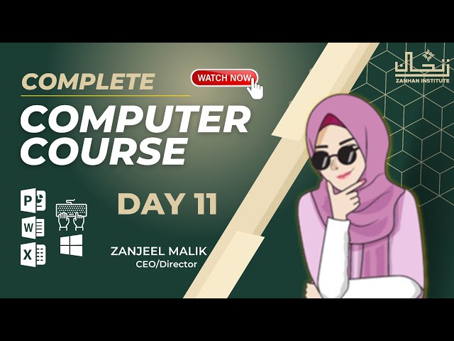 Computer course by Zanhan Graphics | Day 11 | Complete computer training