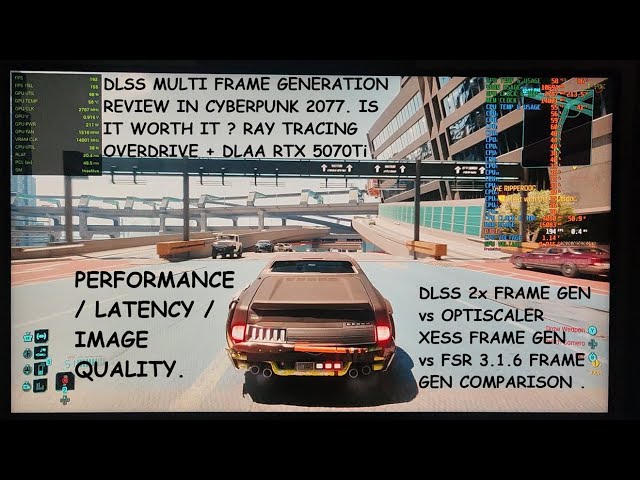 Cyberpunk 2077 DLSS 4 Multi Frame Gen Review | DLSS FG vs Optiscaler XeFG vs FSR 3 FG RTX Overdrive