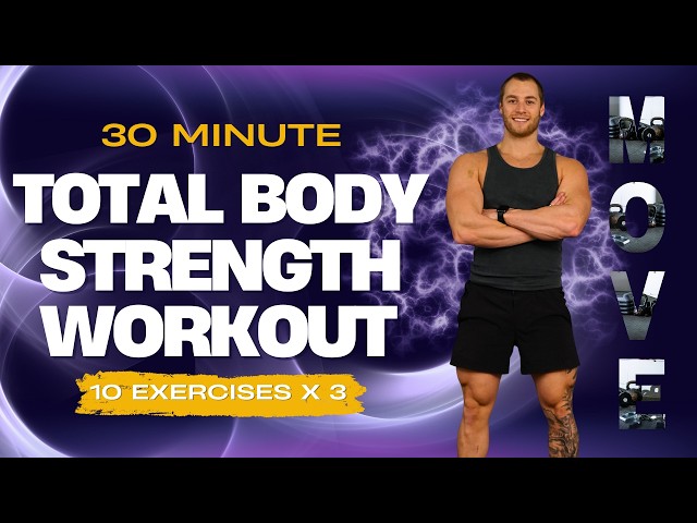 35 Minute Full Body Strength with Stratton | 10 exercises x 3 Rounds