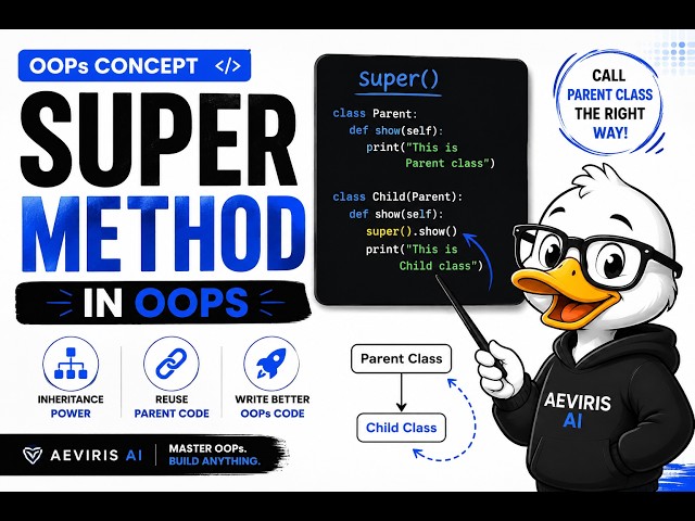 Python Super() Method in OOP Explained | Super Method in Python with Examples