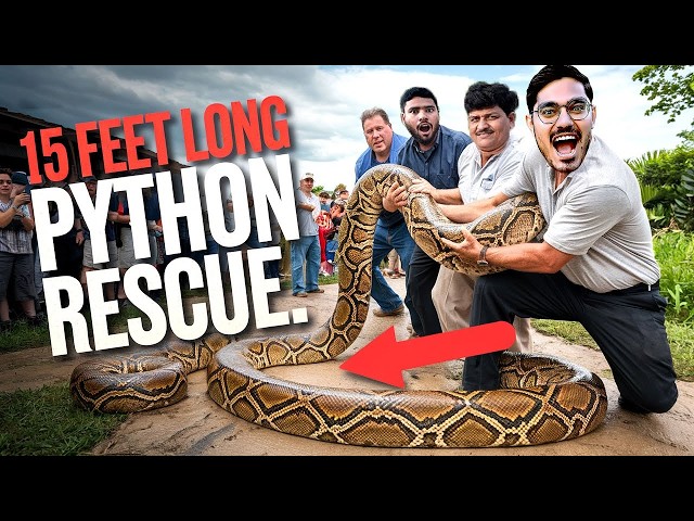 Saving 4 Pythons: It Coiled So Tightly, It Was Hard to Get Free😱
