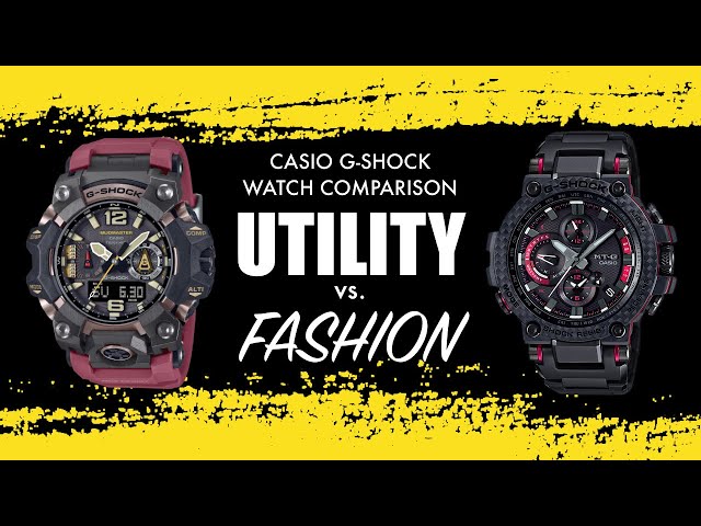 Comparing Utility and Fashion with the Casio G-Shock Mudmaster and MTG - Which is for you?
