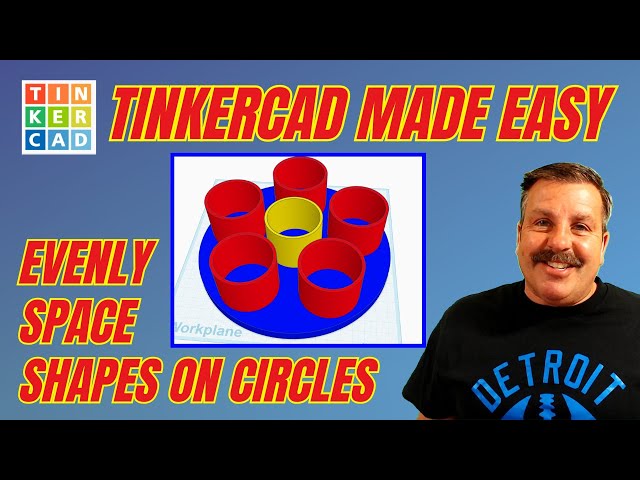 Tinkercad Made Easy! Arrange Shapes Evenly on a Circle 💯🔥