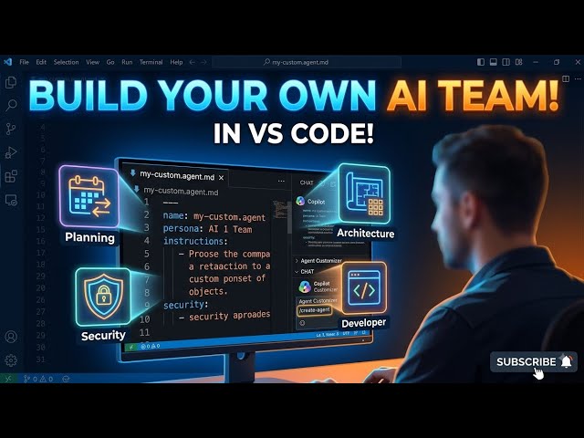 Build Your Own Specialized AI Team in VS Code with Custom Agents!