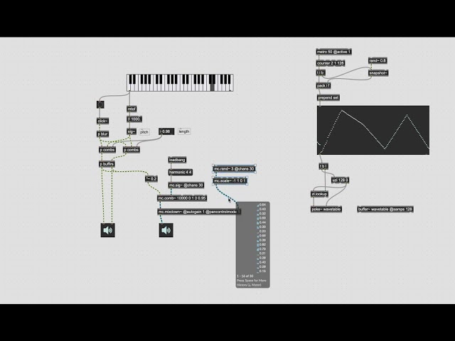 Max/MSP: Dynamic convolution and simple reverb - live programming