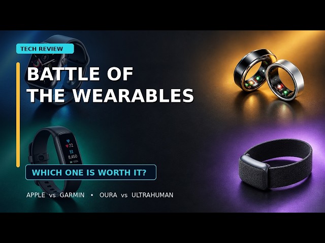 Battle of the Wearables:Apple watch vs Garmin Oura vsUltrahuman and whoop
