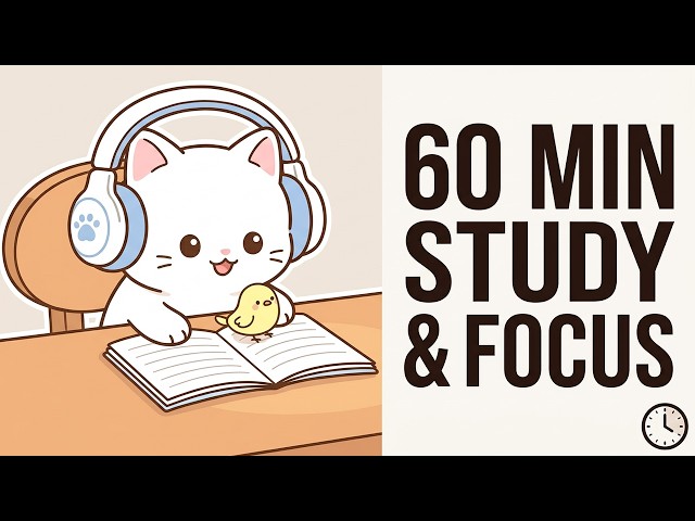 60 Minute Countdown Timer for Study and Focus with Alarm
