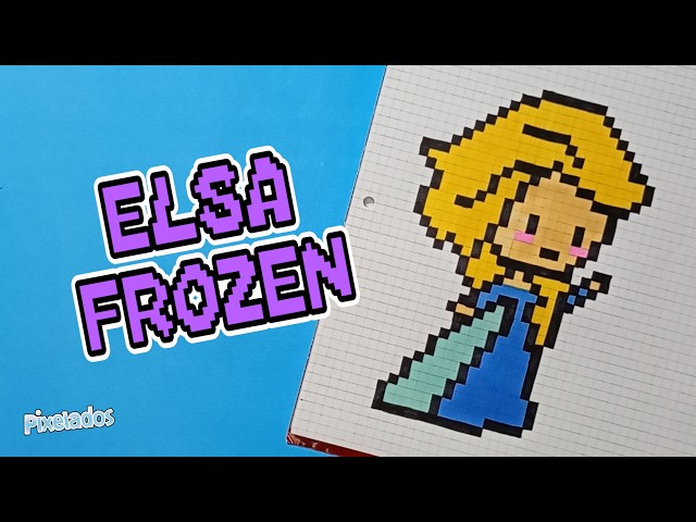 ❄️How to draw ELSA from FROZEN in PIXEL ART step by step - PIXELADOS