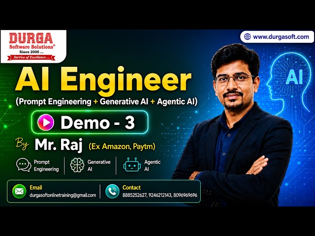 AI Engineer (Prompt Engineering + Generative AI + Agentic AI) tutorials || Demo - 3 || by Mr. Raj