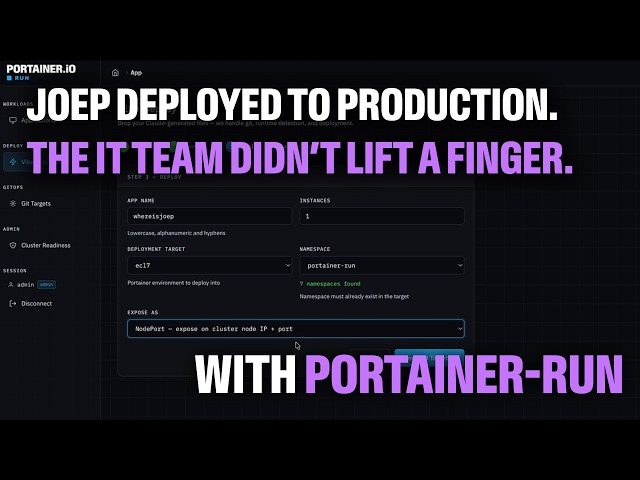 Joep deployed to production. IT didn't lift a finger.