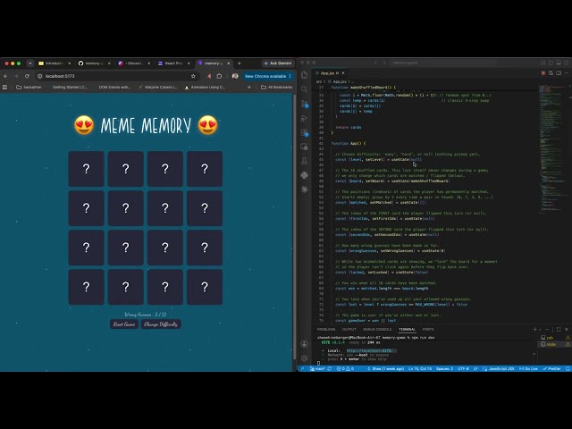 Memory Game Demo