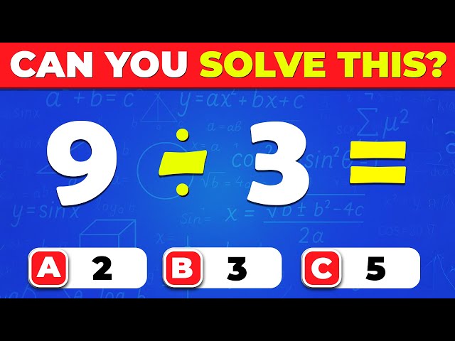 Grade 4 Math Quiz | Division Table Practice Quiz for Learners