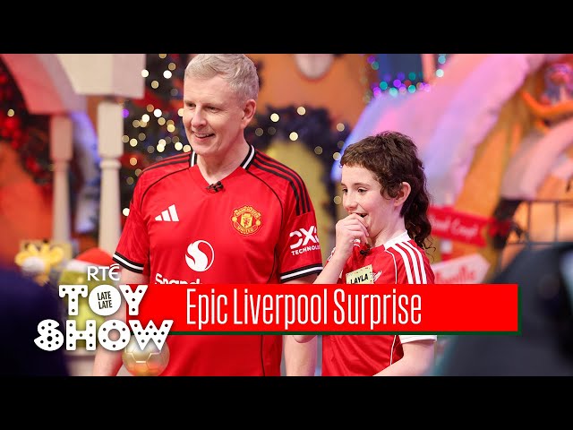 Child gets Epic Liverpool Toy Show surprise | The Late Late Toy Show 2025