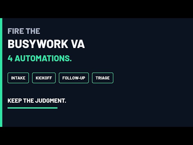 I Replaced a Virtual Assistant With These 4 Automations