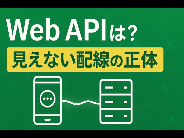 [Illustrated] What is a Web API? A simple explanation of the "invisible wiring" that connects the...