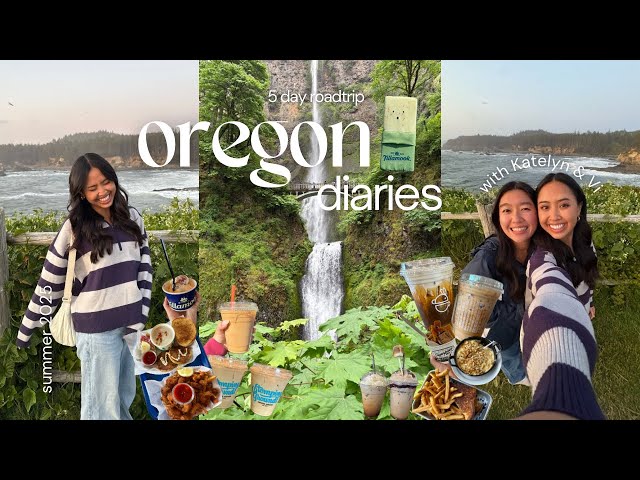 GIRLS TRIP in OREGON Vlog 🌿🚗| cafe hopping, hiking, oregon coast road trip, 5 day travel vlog