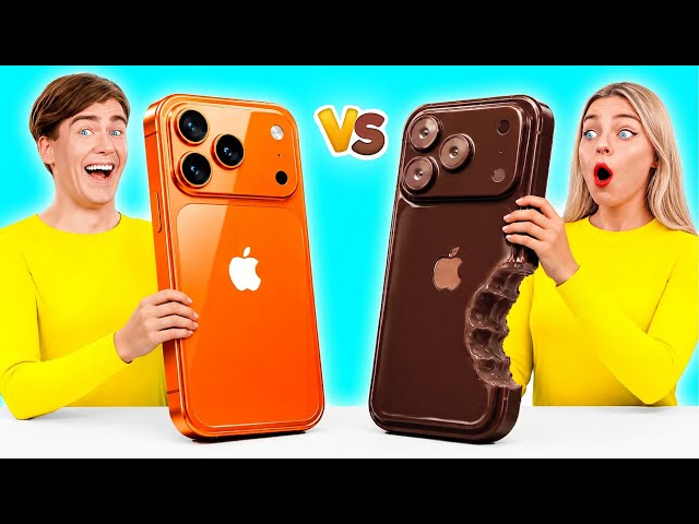 Desafío De Comida Real vs. De Comida Chocolate | Situaciones Locas Con la Comida Multi DO Challenge
