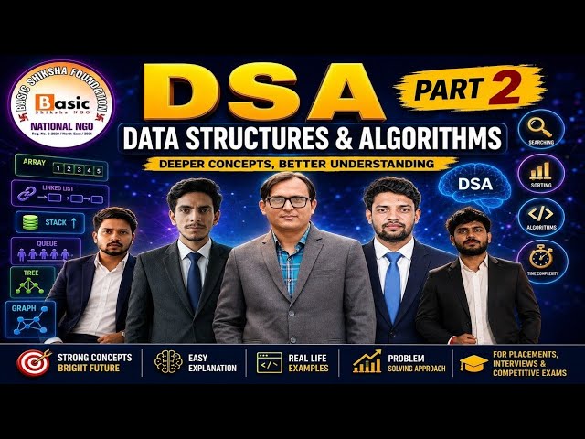 DSA Full Course Part -2 | Data Structures & Algorithms for Beginners 