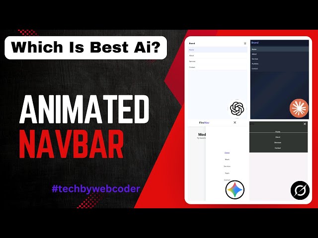 Which AI Is Best for Animated Navbar ? 🤖🔥| Part4