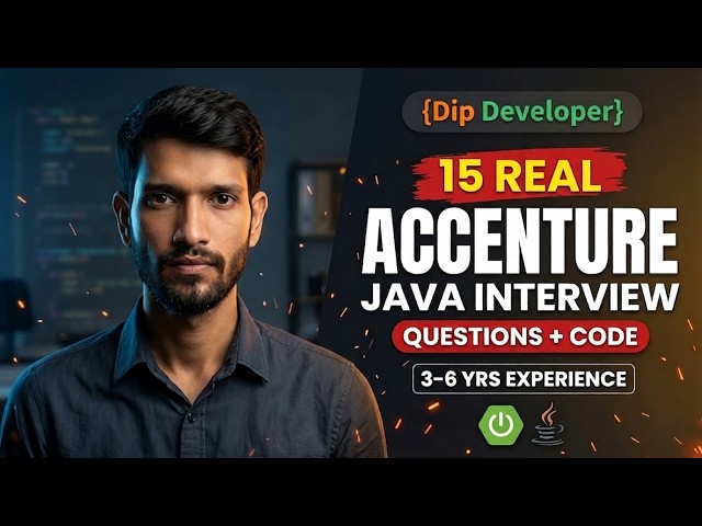 Accenture Interview Questions for Experienced Java Developer | Real Interview Experience 2026