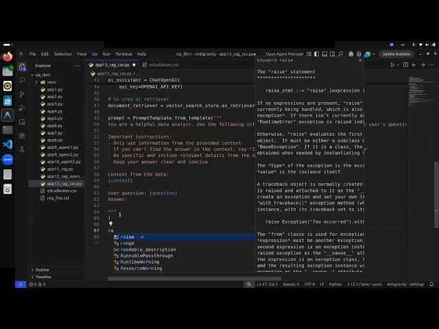 RAG para CSV con Langchain