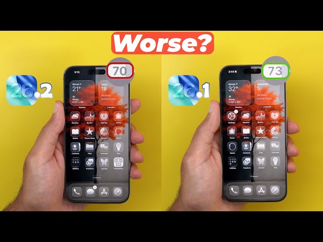 iOS 26.2 vs iOS 26.1 – Battery Life Got Worse, but There’s a Fix🔋