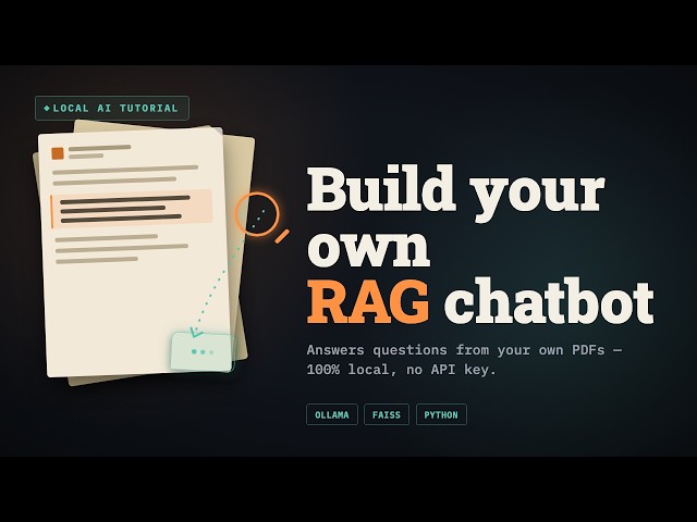 RAG From Scratch: Build a 100% Local AI Chatbot (No API Key)