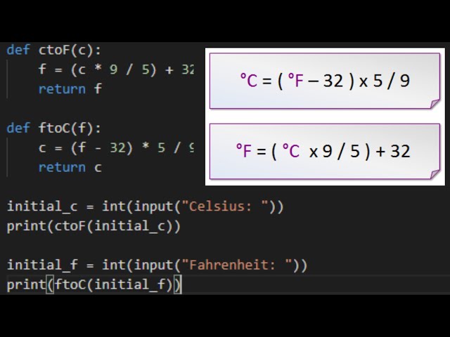 Temperature Converter Program in Python!