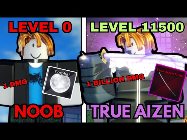 Going From A Level 0 NOOB To A MAX LEVEL TRUE AIZEN In Sailor Piece (Noob To Pro)