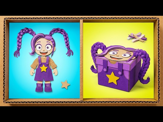 ✨ From Simple Paper to Lilly’s Amazing Cardboard Craft! 💜