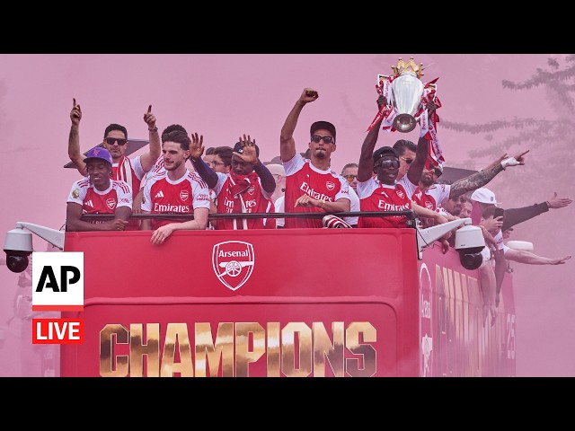 LIVE: Arsenal Premier League trophy parade 2026 in London