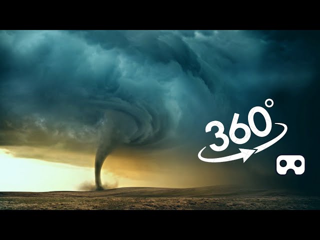 VR EXTREME TORNADO SIZE   Natural Disaster 360 Comparison #360video