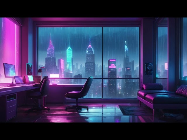Neon Silence | Chill & Relaxing Synthwave mix –  Lofi Beat for Focus/Study music