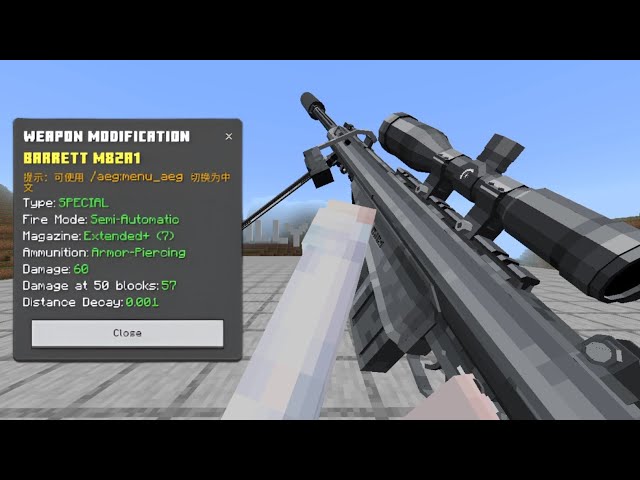 AEG Tactical v1.2.0 Addon - Weapon Tutorial | Minecraft Bedrock Edition 