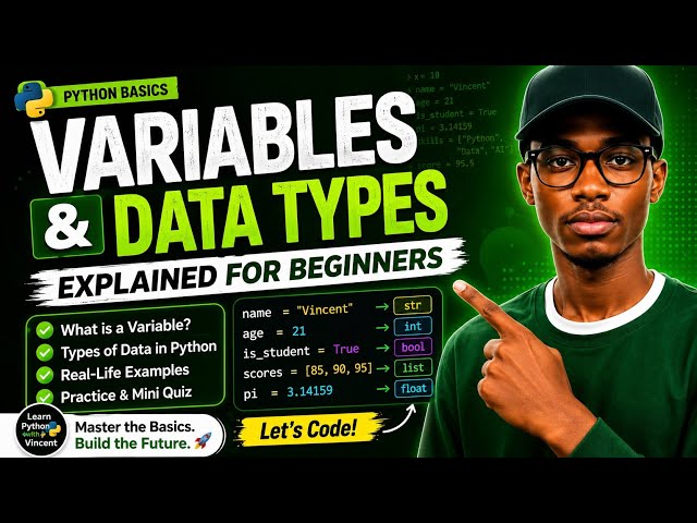 Variables and Data Types in Python — Complete Beginner Tutorial