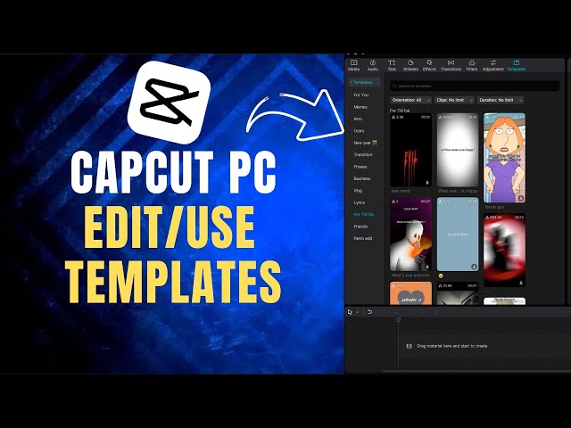 How to Use CapCut Templates on PC/Mac to Edit Your Videos